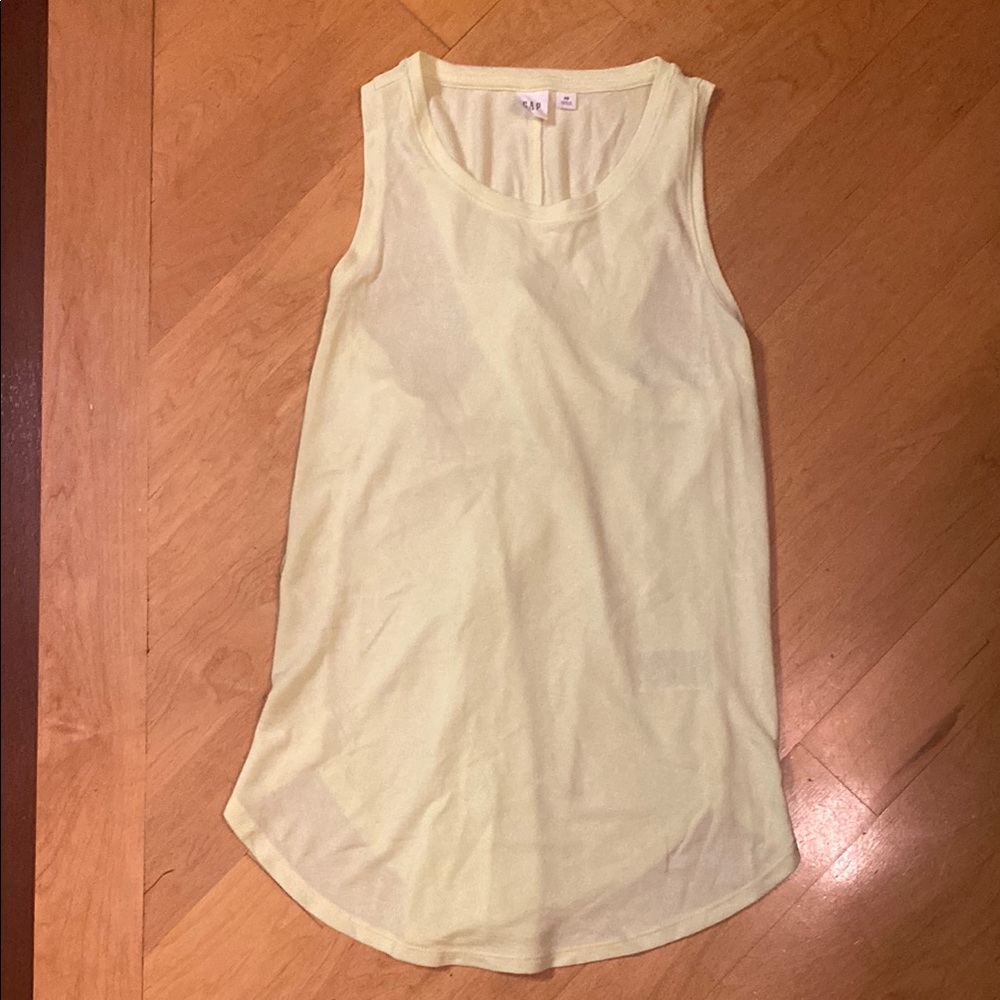 GAP neon yellow Sleeveless Tank Top
